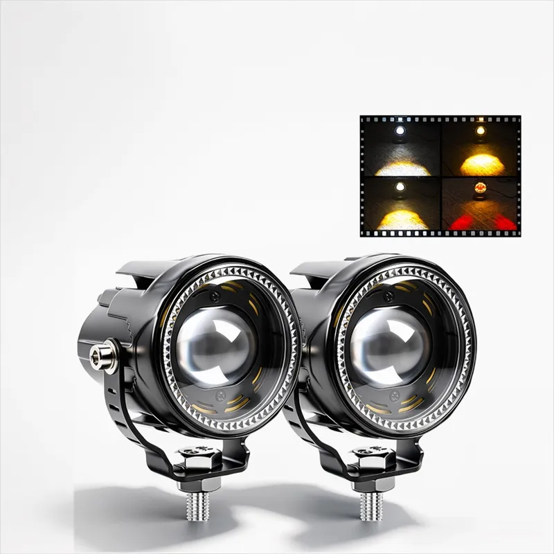 Faro LED Antiniebla de 50W para Moto con Lente Facetada