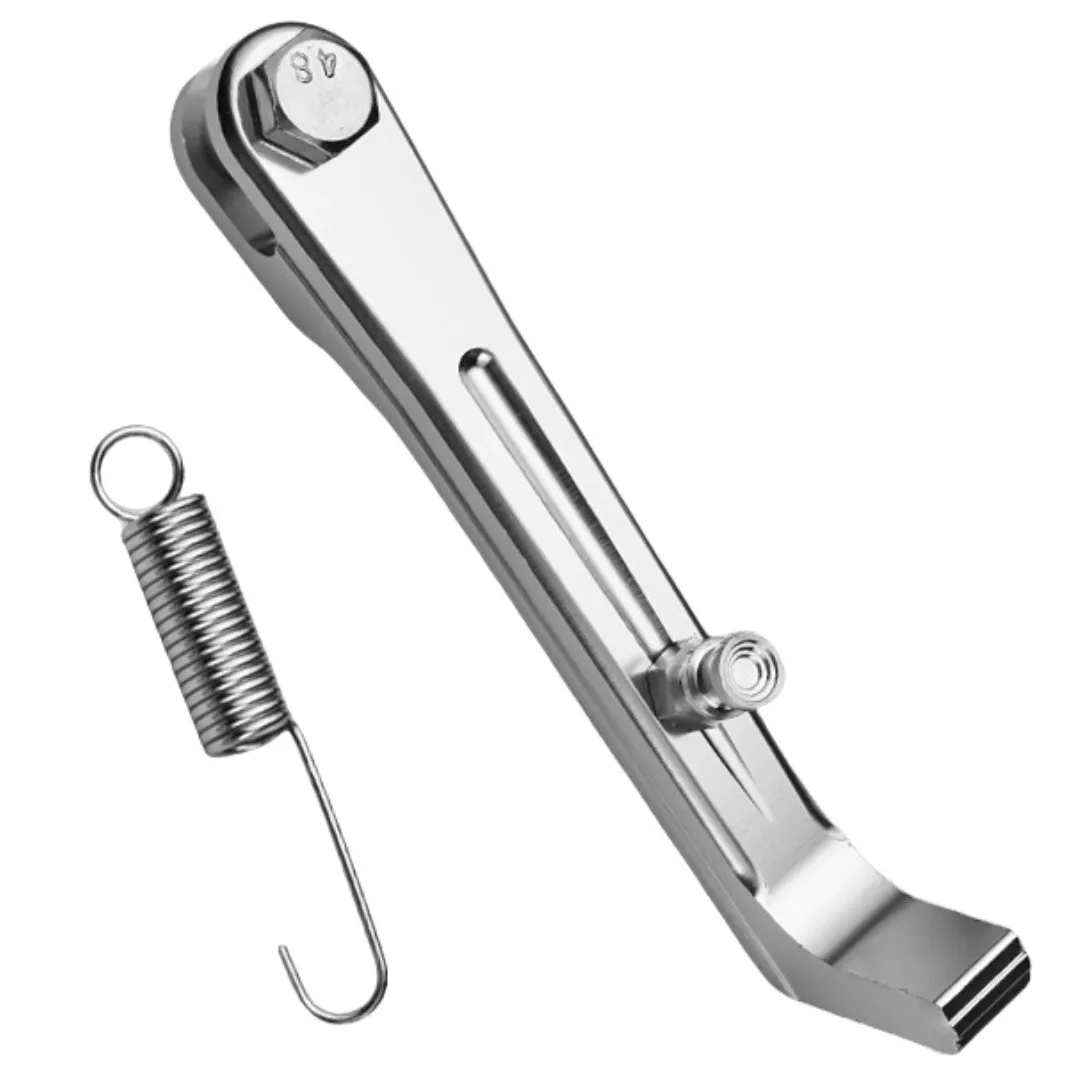 Pata Lateral Corta de Aluminio 17.5 cm con Resorte para Dirt Bike