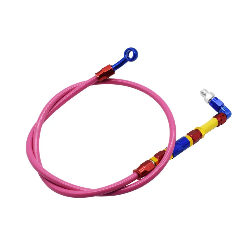 Manguera de Freno Trenzada en Acero Inoxidable M10 – Latiguillo Hidráulico de 100 cm / 220 cm