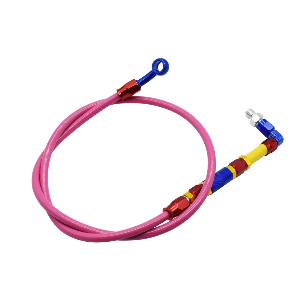 Manguera de Freno Trenzada en Acero Inoxidable M10 – Latiguillo Hidráulico de 100 cm / 220 cm