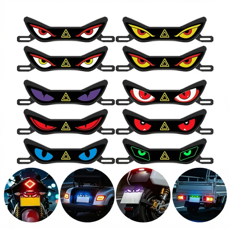 Luz LED Devil Eye 12V para Placa y Cola de Moto con Destello - Universal