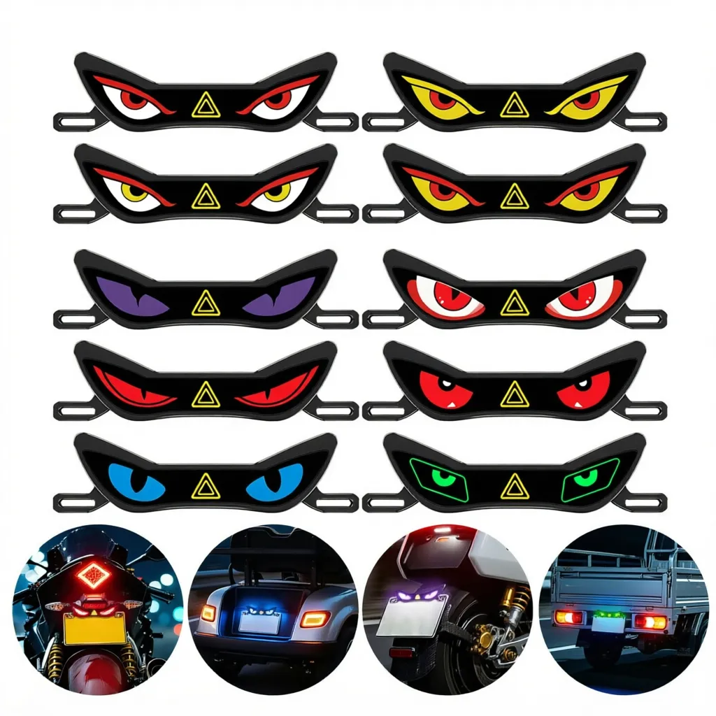 Luz LED Devil Eye 12V para Placa y Cola de Moto con Destello - Universal