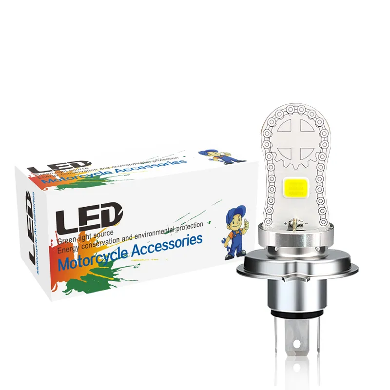 Bombillo LED H4 HS1 BA20D H6 AC/DC 8-80V MOTOLED – Base de Aluminio, 10W 1000lm