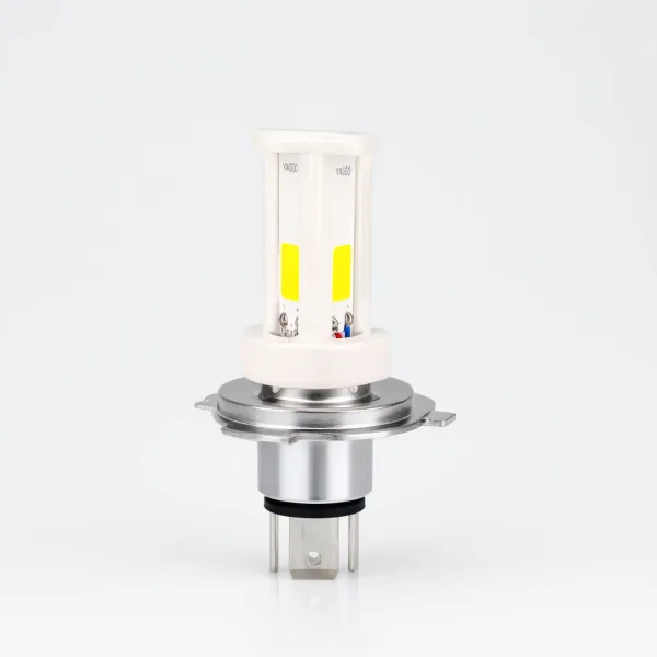 Bombilla LED H4 / HS1 18W COB de 3 caras para moto