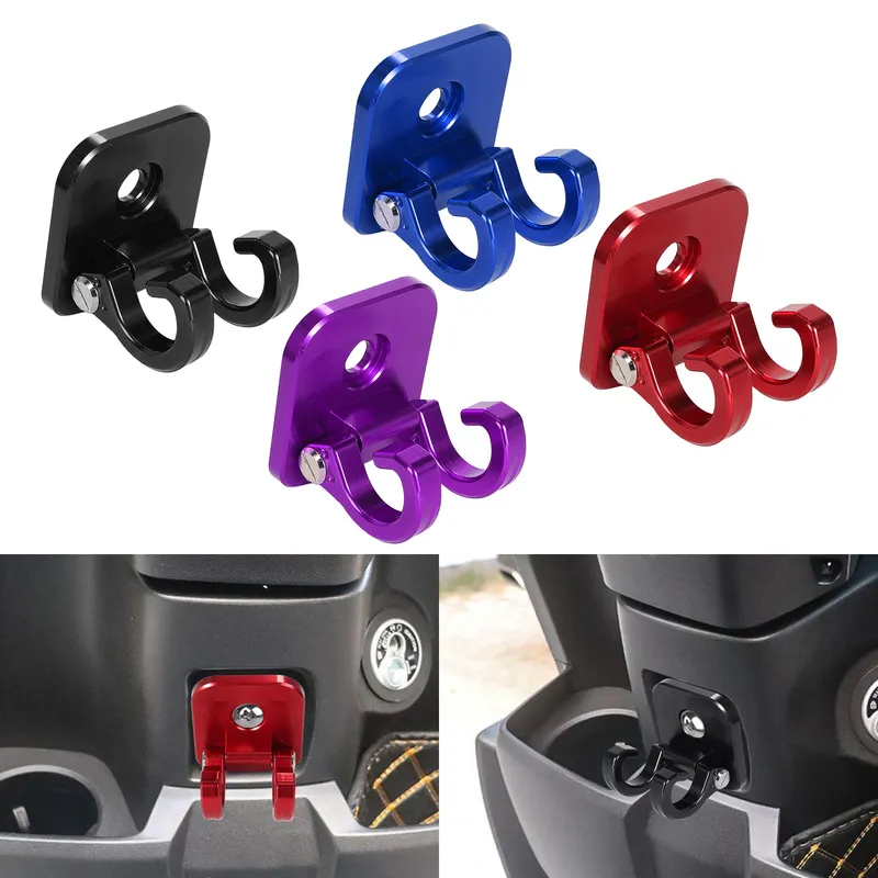 Gancho Porta Casco para Moto CNC – Doble Gancho para Scooter, Honda y Vespa