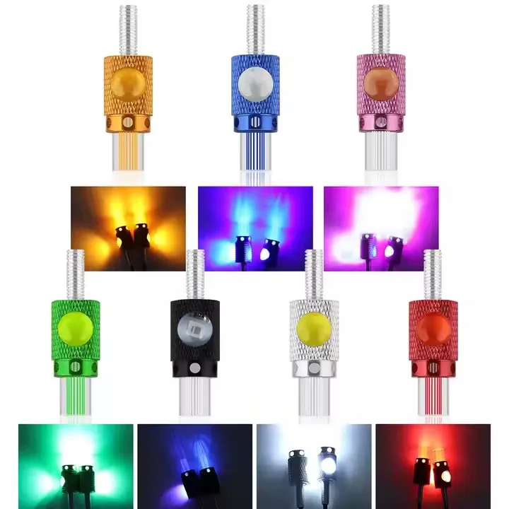Lámpara LED Mini para Moto – Luz de 52 mm con Montaje a Rosca en Aluminio, 6 Colores