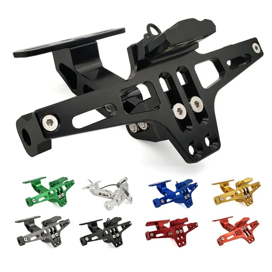 Soporte de Placa con Porta Intermitentes para Moto