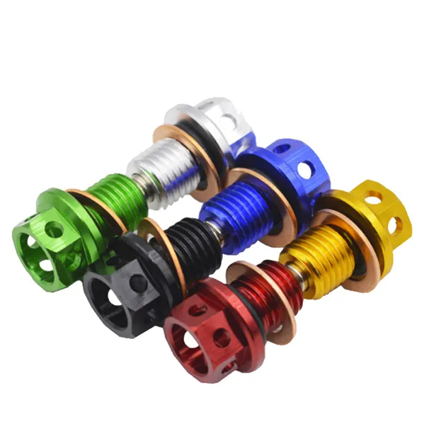 Tapón de Drenaje de Aceite Magnético M12 x 1.5 – Perno CNC con Arandela