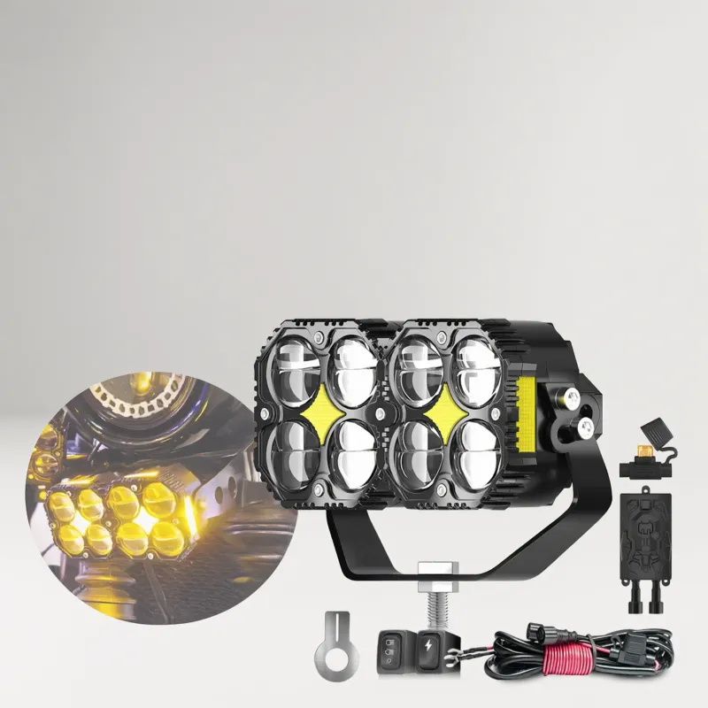 Faros auxiliares LED para moto 80W–140W hasta 30000LM