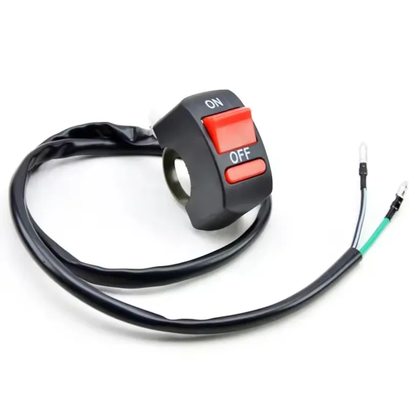 Interruptor de Manubrio de Botón 22 mm ON/OFF – 5A 2 Vías Universal