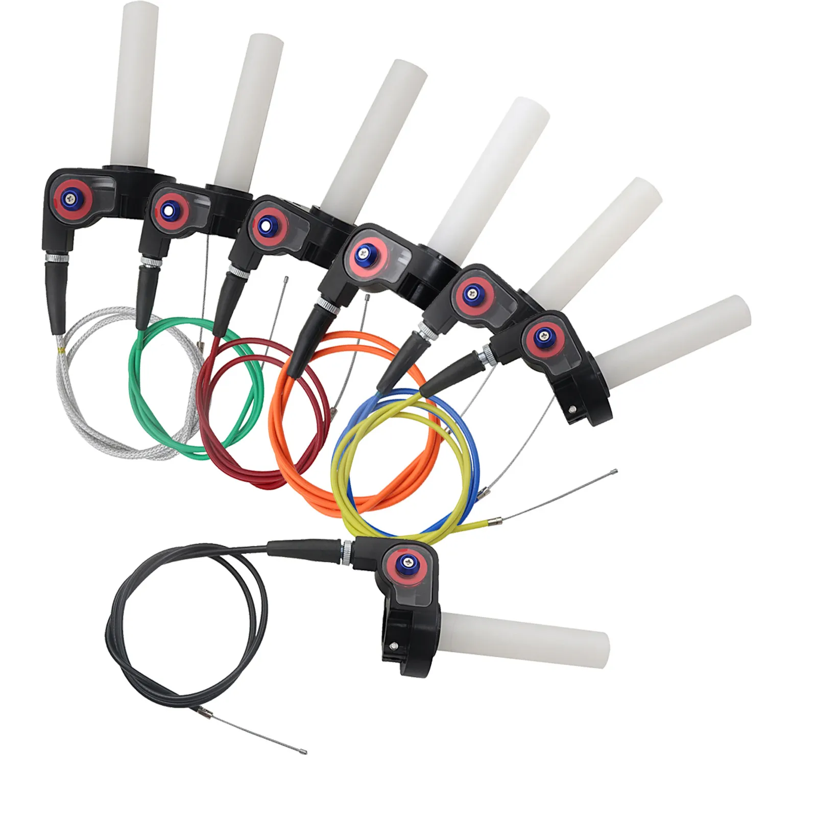 Puño de gas rápido de 22 mm con cable para motos de cross y ATV de 50-250cc