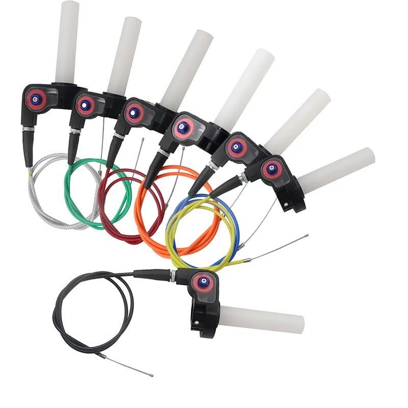 Puño de gas rápido de 22 mm con cable para motos de cross y ATV de 50-250cc