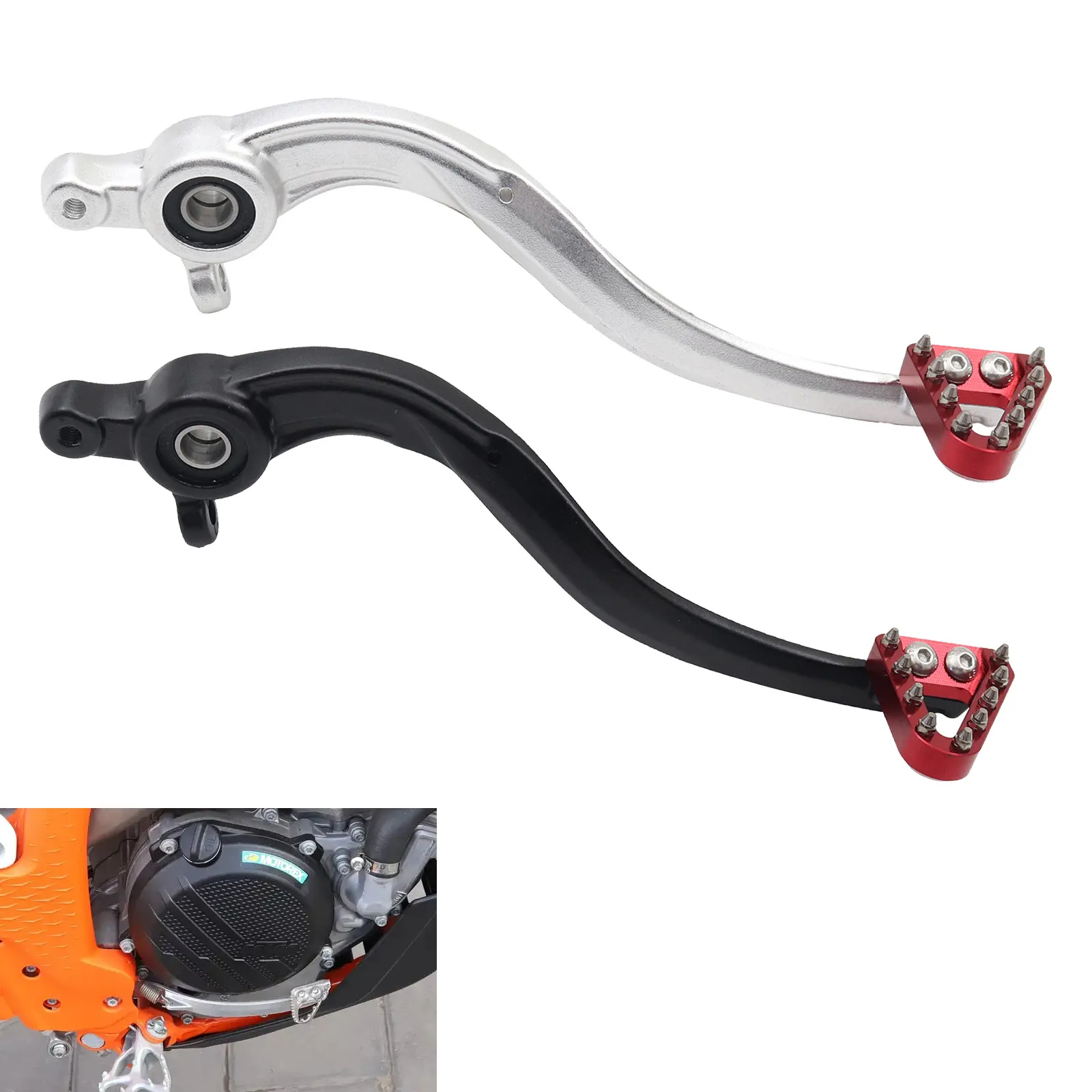 Pedal de Freno Trasero CNC en Aluminio para KTM SX/EXC/XC-W 125-500 (2016-2023)