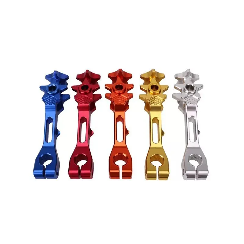Balancín de Freno Trasero CNC 125 mm – Palanca de Varillaje Anodizada para Pit Bike