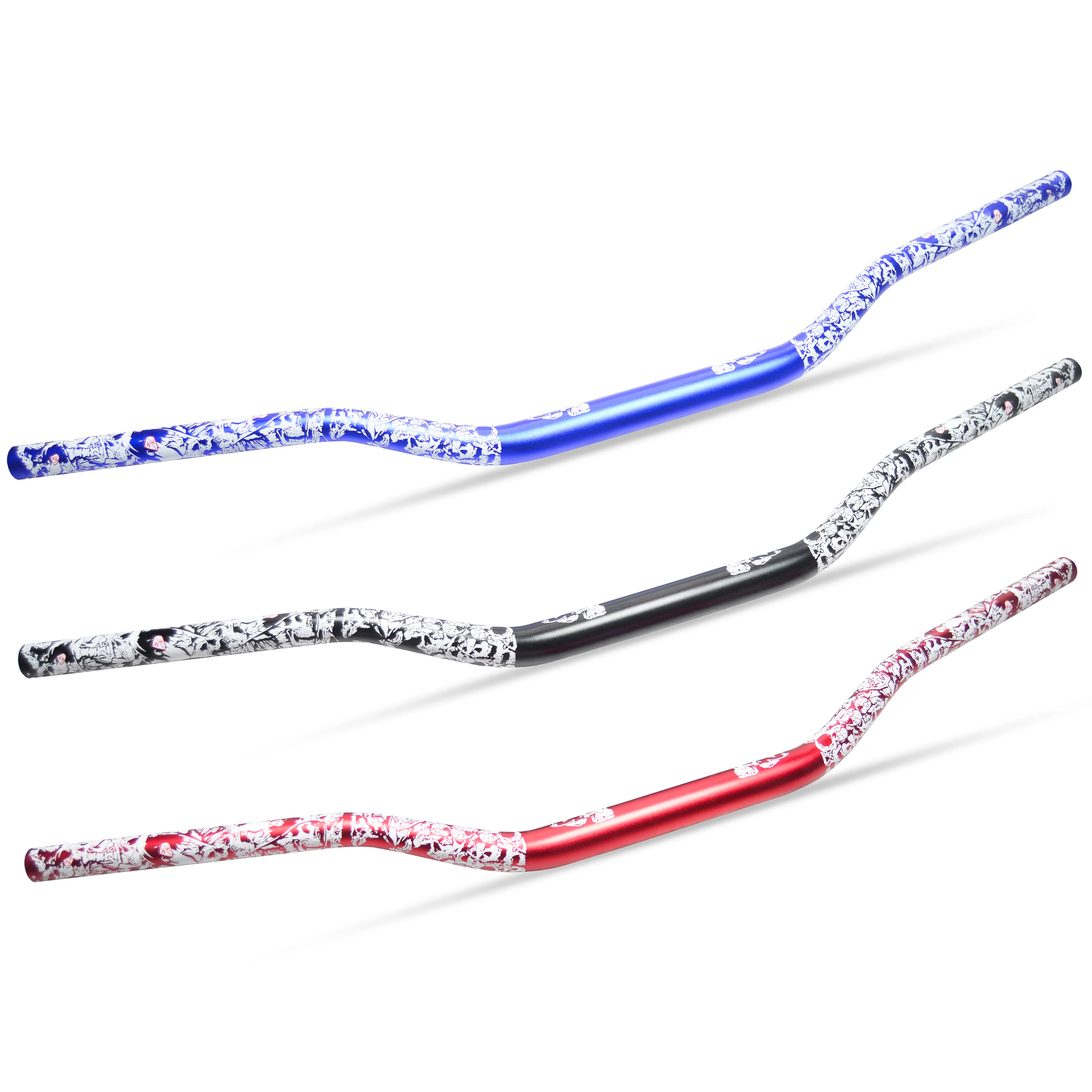 Manubrio Fat de 28mm con Diseño de Calavera para Dirt Pit Bike y ATV – Aluminio de Alta Resistencia