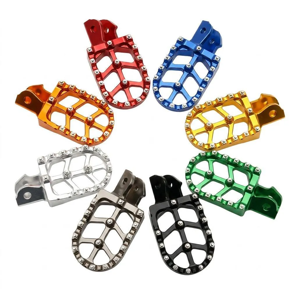Posapiés CNC de Aluminio para Surron Light Bee X/S y Ultra Bee – Pedales Antideslizantes Anodizados para Moto Eléctrica