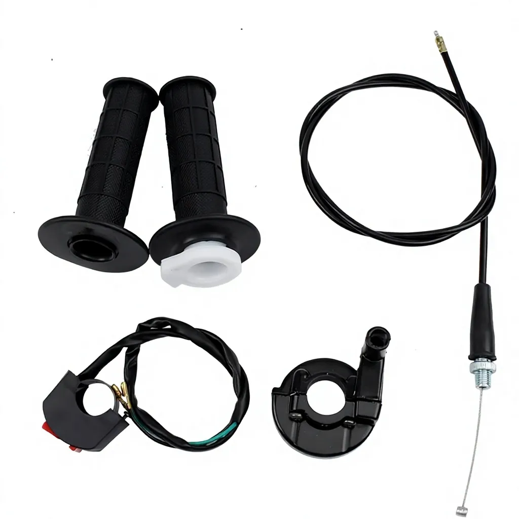 Acelerador Todo Terreno con Switch de Apagado y Cable – 7/8" 22mm para Pit Bikes de 50–250cc