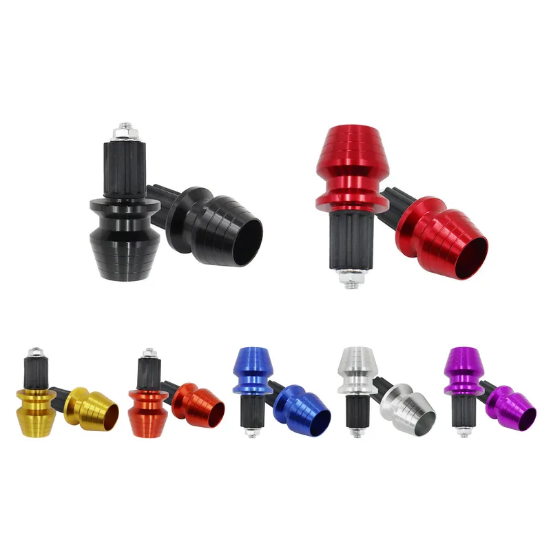 Tapones de Manubrio CNC Forma Copa – Topes Anodizados en 7 Colores para Moto